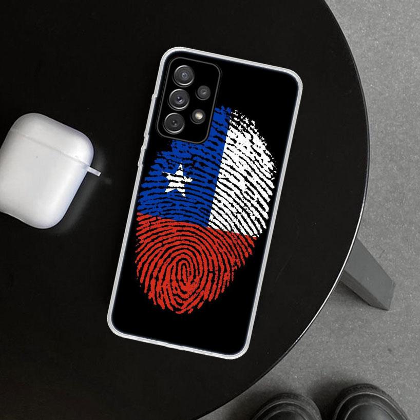 Chile Flag Phone Case Cover for Samsung Galaxy A12 A22 A32 A52 A72 A02S A51 A50S A31 A20S A10S Note 20 Ultra 10 Plus Galaxy A12