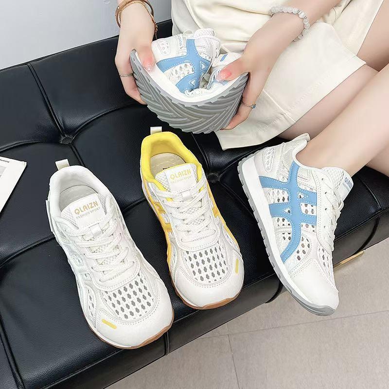Popular Carving Hole German Training Shoes Women's 2025 New Summer Mesh Shoes Women's Mesh Breathable Forrest Gump Casual Sports Running Shoes