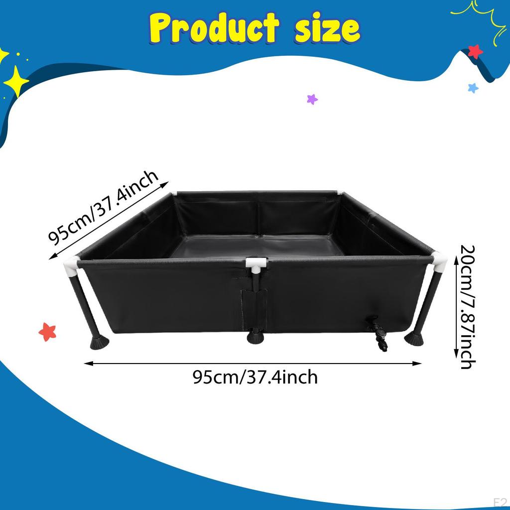 Dog Pool Pet Water Games Heavy Duty Portable Bath Tub Non Slip Bathing Outdoor Cats Pets