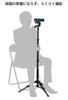 SLIK Monopod and Simple Tripod Stand Pod Lever Lock Type Pan Head Quick Shoe Type 217122 Black GX-N 4-stage 3-way