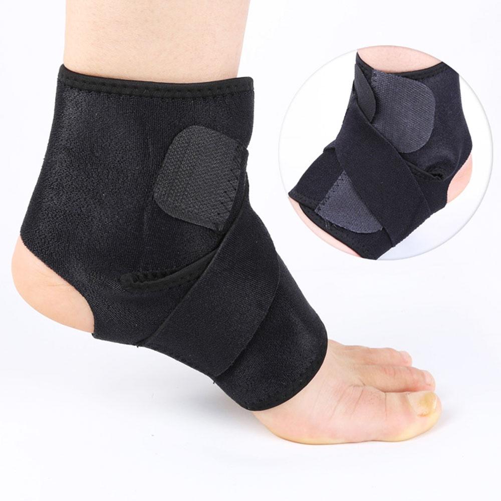 1Pcs Ankle Brace Compression Sleeve Adjustable, Breathable Elastic Arch Support for Unisex Sport