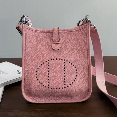 New Casual Bag Leather First Layer Cowhide Small Square Bag Tote Bag Portable Shoulder Messenger Women's Bag