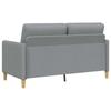 Storage Sofa in Light Grey 152 x 78 x 87 cm Polyester
