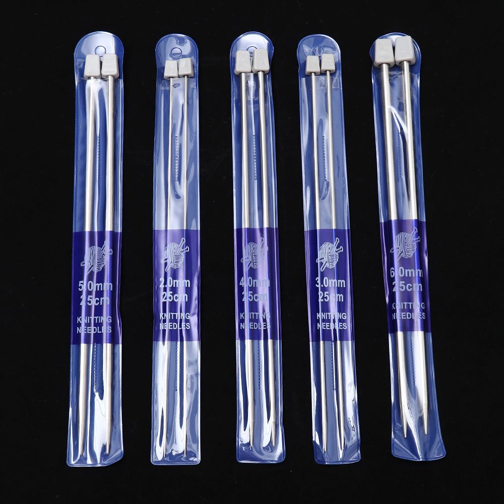 Weave Sewing Accessories Metal Crochet Crochet Hooks Knitting Tools Straight Knitting Needles