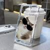 Cute Cats Dogs Transparent Phone Case For iPhone 16 Case iPhone 16 Pro Max 11 12 13 16Plus 15 Pro X XR XS Max Shockproof Cover