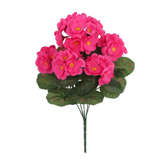 Imitation Begonia Flowers All-Weather UV Resistant DIY Wedding Bouquet Realistic Look Artificial Flower
