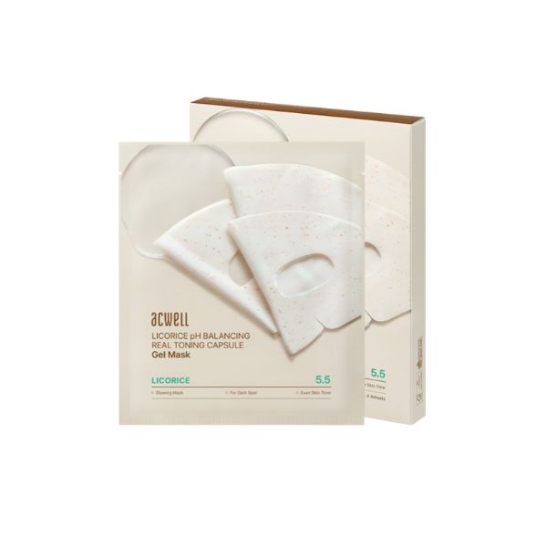 

Acwell Licorice pH Balancing Real Toning Capsule Gel Mask 4pcs, 1ea
