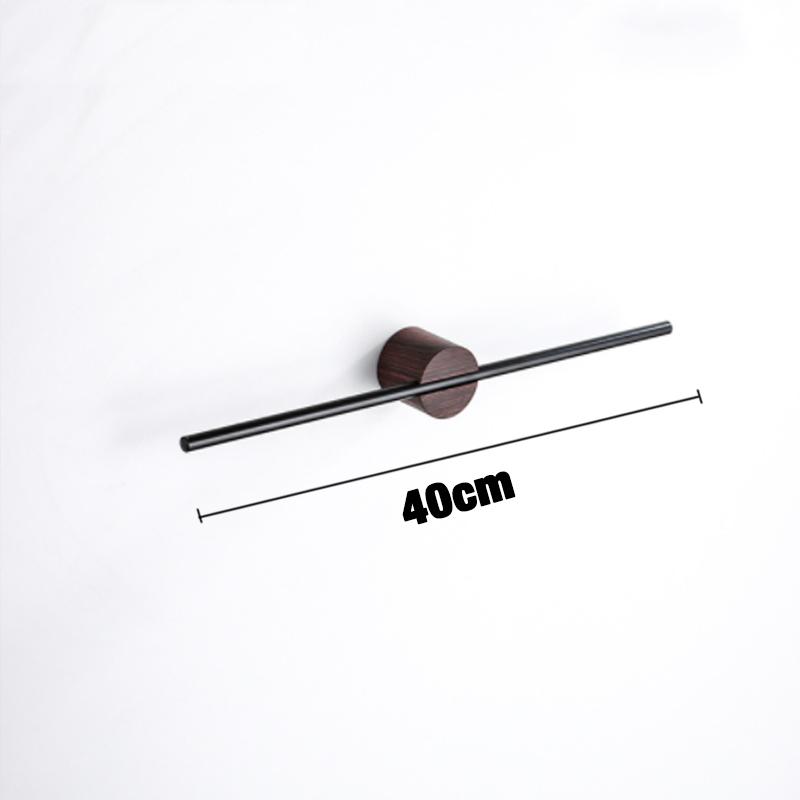 Towel Bar for Bathroom Kitchen Wall Hanger Black White Wood Gold Bath Towel Holder Rack Shelf Storage Space Aluminum 40 50cm