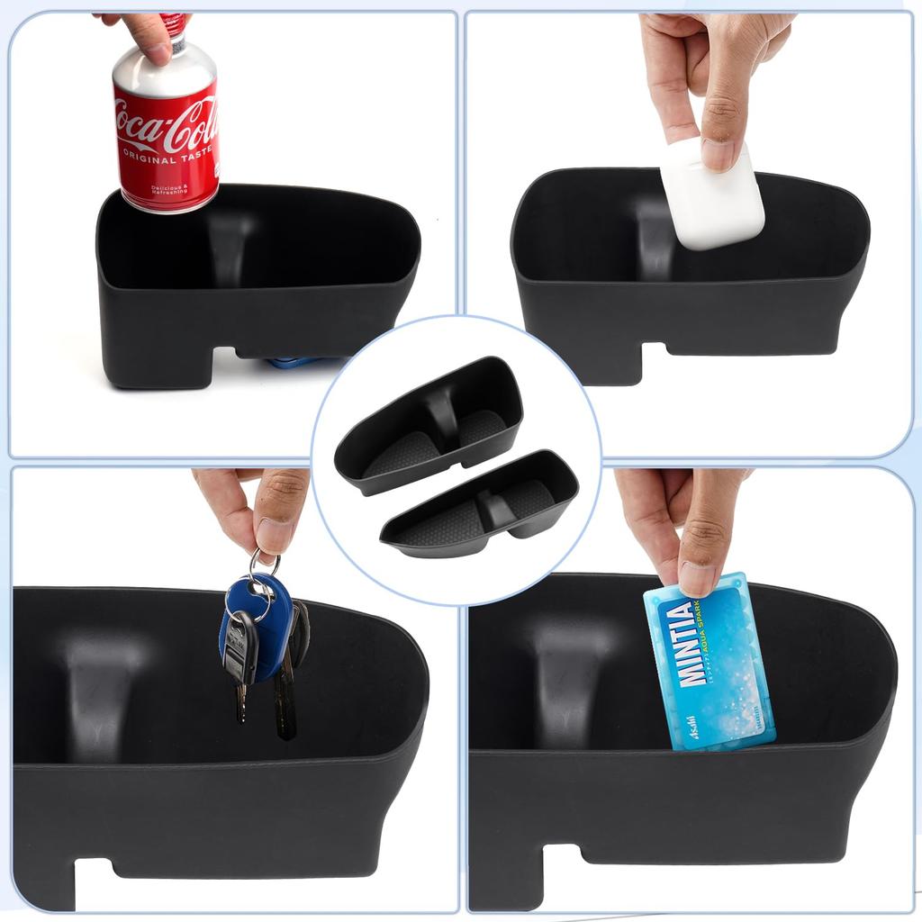 Cartist Set of 2 Suzuki Hustler Door Drink Rear Door Side and Storage Boxes for Small Made of TPE and Easy 2-Piece MR52S/MR92S Holders, Trays, Items.