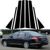 6Pcs Glossy Black Pillar Posts Door Window Trim Decoration Cover Stickers Styling For Nissan Altima 2008-2012