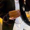 Fashion Candy Color Single Shoulder Crossbody Bag Luxury Small Handbag Vintage Saddle Bag Hard Bag