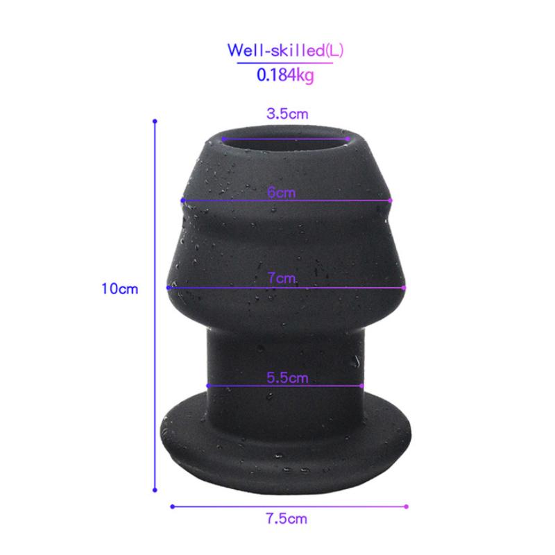 Super Huge Hollow Buttplug Butt Plug Speculum With Stopper Anal Shower Head Sex Toys For Couple Woman Sex Gay Huge Anal