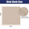 1/5pcs Kitchen Lock Edge Woven Towel High-quality Ultra-fine Fiber Waffle Cloth Reusable Super Absorbent Dishwasher Towel