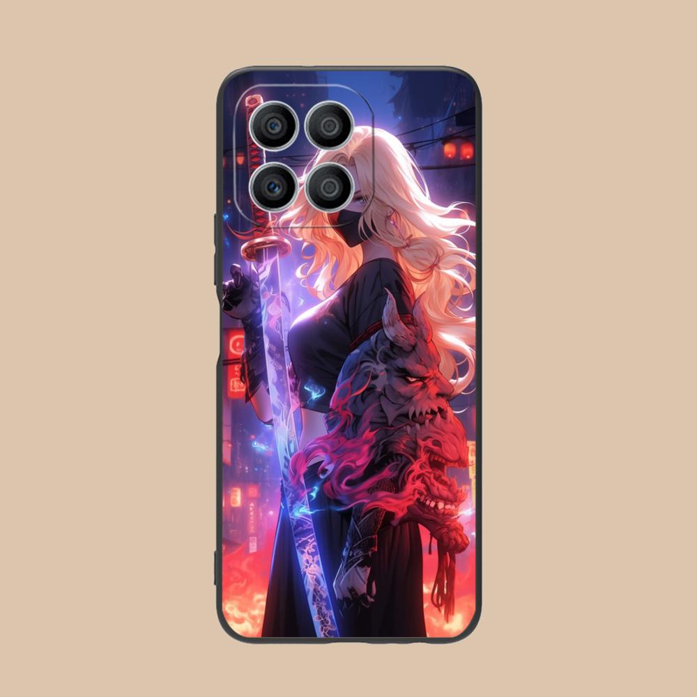Anime Girl Mobile Phone Case for Honor 90 80 70 60 50 30 20 10 9 8 7 Pro S SE Lite 5G Colorful Printing Cover Smartphone