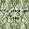 Vintage Art Deco Shower Curtain - Elegant Polyester, Vibrant Design, Designer Bathroom Decor