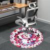 1pc Candyland Snowman Chair Carpet for Office Non-Slip, Machine Washable Rug for Office, Room - Holiday Decor, Machine Made yy251016179