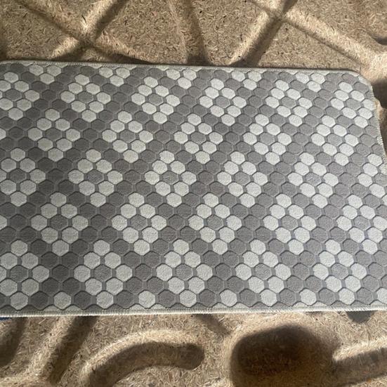Jacquard Entrance Door Mat, Quick-Dry Water Absorbent Floor Mat, Machine Washable Non-Slip Doormat for Entrance Bathroom Kitchen