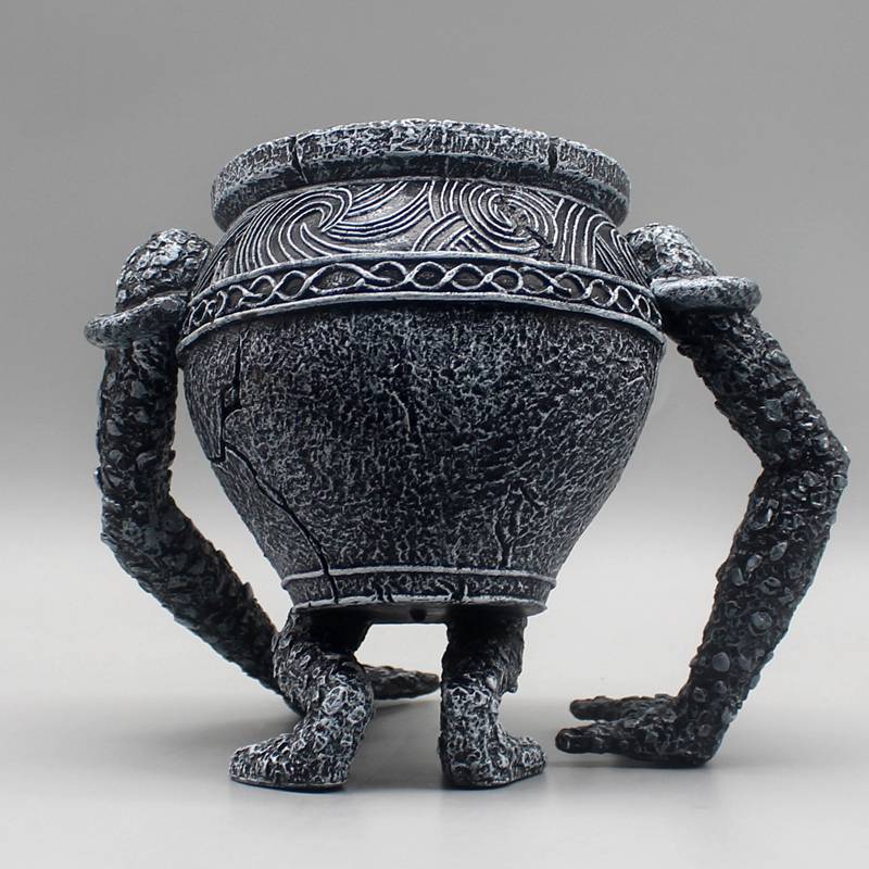 14cm Gioco Periferica vaso guerriero Alessandro vaso vaso fratello modello ornamenti in resina amuleto platino Modello Regalo Giocattoli collezione