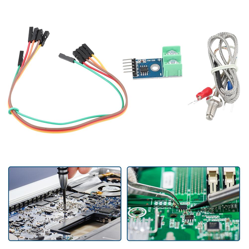 MAX6675 Module DC 3-5V K Type Thermocouple with Cable Cord Temperature Degrees Module Temperature Thermocouple Sensor