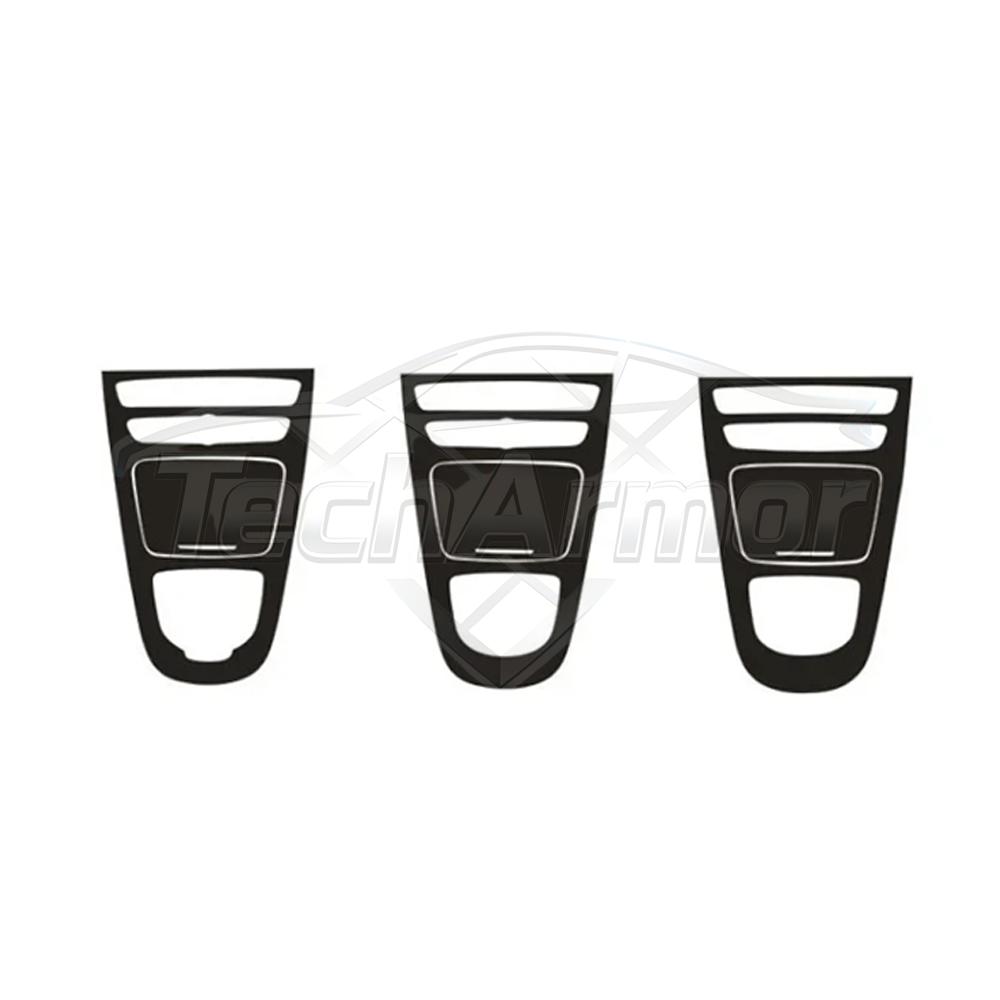 GMO3 Carbon Fiber Car Protective Film For Mercedes Benz E-Class W213 2016-2022 Center Console Gear Shift Panel Protector Cover Trim