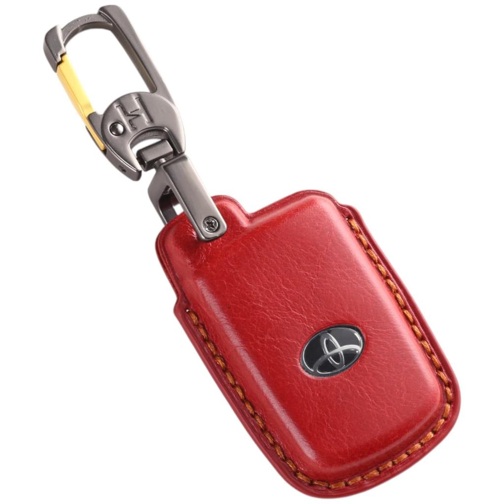 Smart Key Genuine Leather Key Compatible with Toyota Voxy Noah and Sienta Early Compatible Accessory Premium Genuine Leather 4 Case, Cover, (80