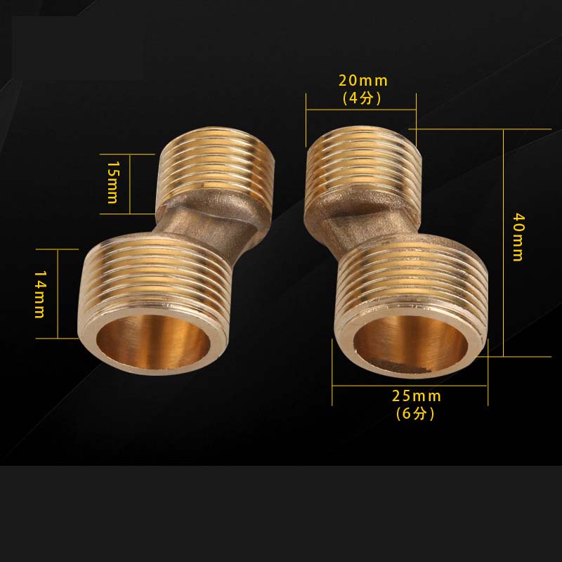 Torneira de chuveiro de cobre com pé curvo angulado, canto estendido com parafuso excêntrico, acessórios para torneira de banheira
