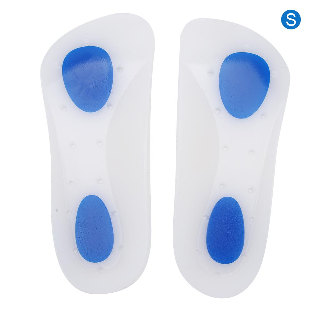 Silicone Sports Shock Absorption Insole Pain Relief Flat Feet Correction Foot Pad