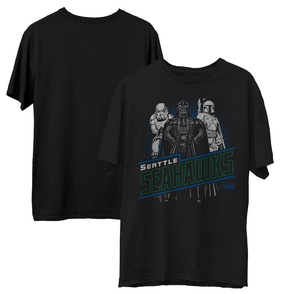 Black Seahawks Empire Star Wars T-Shirt DTG Reprint 3XL