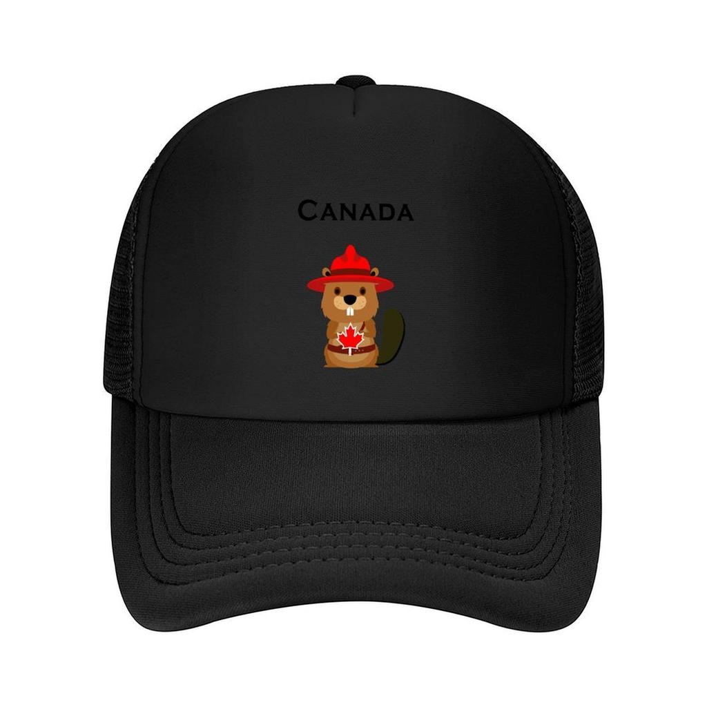 Cute Canada Beaver with Maple Leaf Light-Color Baseball Cap Dropshipping Luxury Brand Gentleman Hat Hats For Women Men's