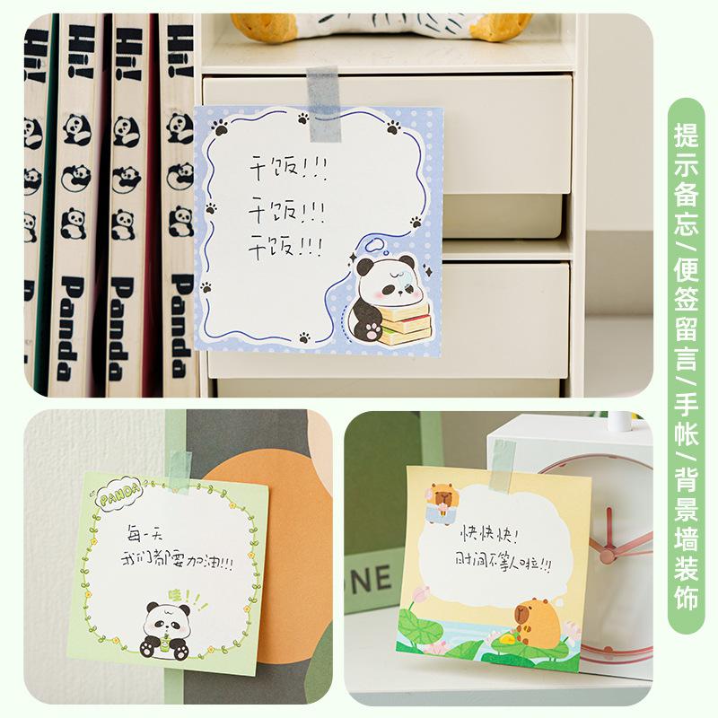 Kawai Schreibwaren Panda Notizbuch Schüler Ins Stil High-End Haftbar Abreißbar Kulturell Liebenswert Schulbedarf Papier Index Aufkleber