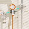 Suction Cup Shower Head Holder Wall Mount No Drilling Shower Head Fixed Bracket Easy To Install Adjustable Shower Support Stand