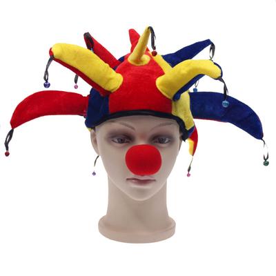 Halloweenský kostým Klobouk klauna Vtipné klaunské rekvizity