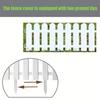 6pcs Garden Fence with 12 Ground Sockets - Decorative Garden Edge, Lawn Edge and Flower Bed Barrier - Ideal Choice for Wedding and Home Decoration