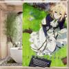 Anime Violet Evergarden Pattern Bathing Curtain Bathroom Shower Curtain Waterproof With 12 Hooks Home Deco