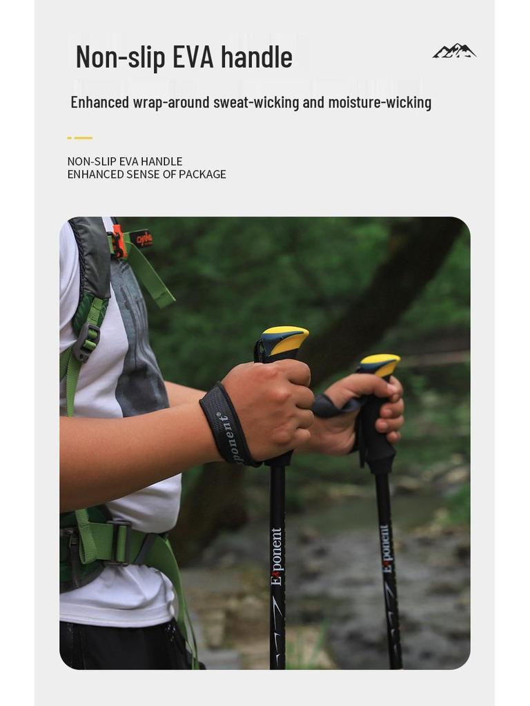 Genuine Abu Dah Ultralight 7075 Trekking Poles with External Lock for Hiking