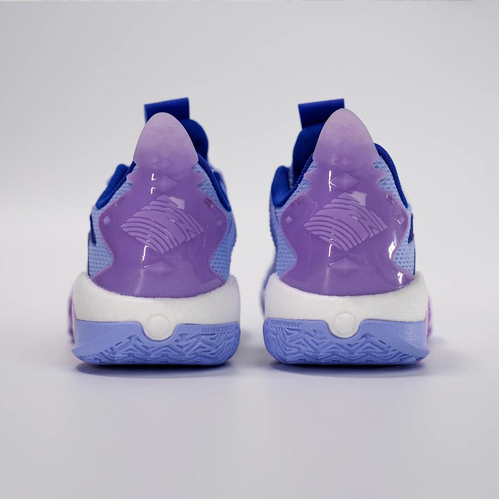 Anta Shock Wave 5 Cushioning, Wear Resistant Low top Basketball Shoes Men's Blue Purple 112511608S-2