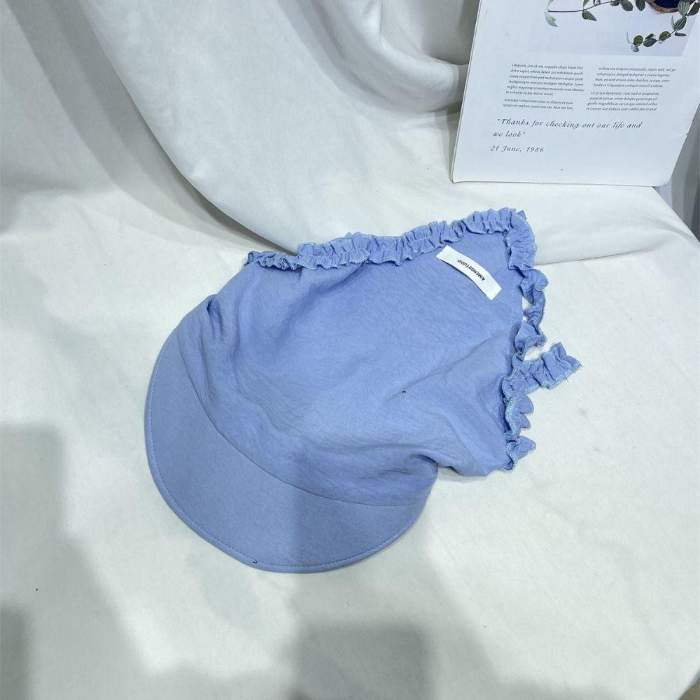 Cotton Headscarf Baseball Cap UV Protection Popular Baseball Hat Duckbill Turban Hat Ladies Girl