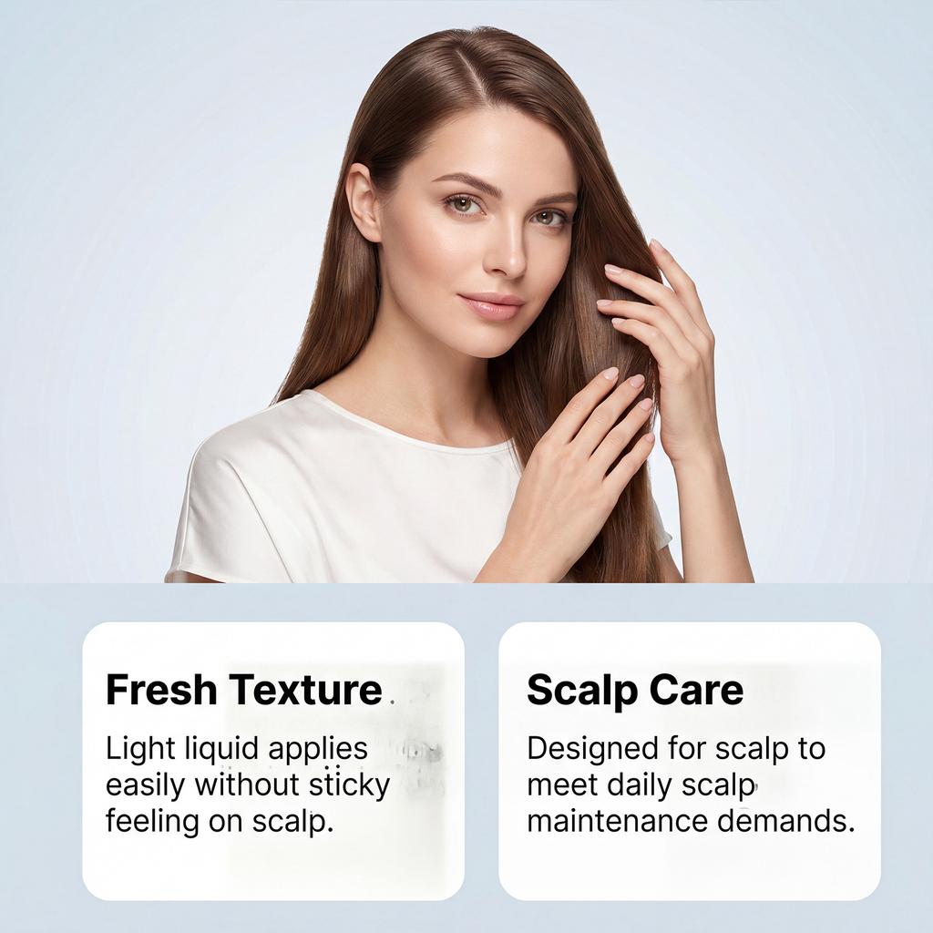Gleamxi Scalp Serum Moisturizing Refreshing Soothing Gentle Massage Application Daily Care 4 oz