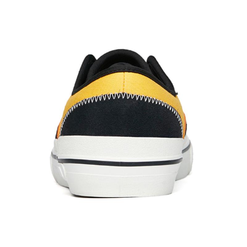 Anta Qian Xing Low-Top Skateboard Shoes Men's Black Yellow Slip-on Version Sneakers 112228017-4