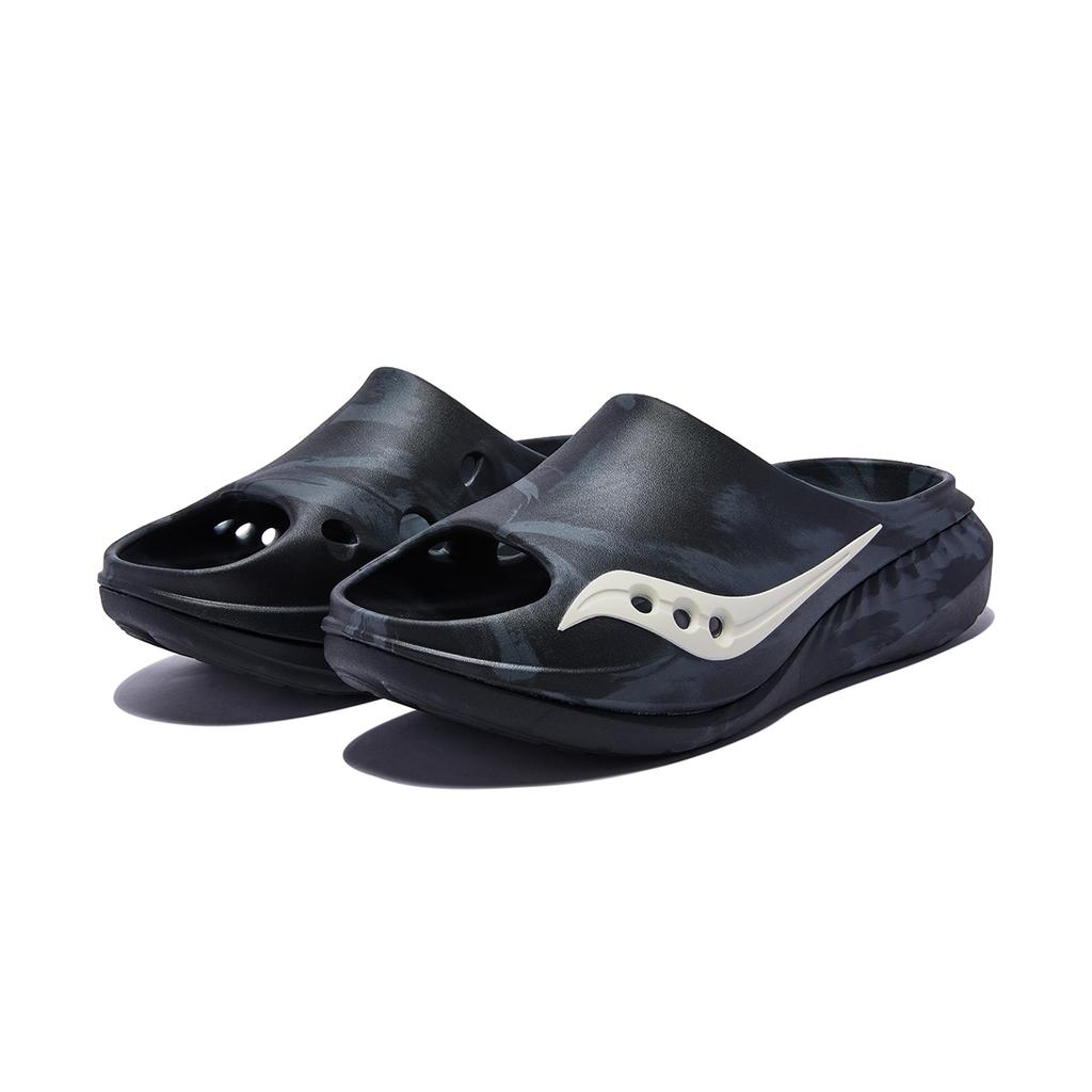 SAUCONY Cradle 3 Versatile Comfortable Slide Sandals Unisex Sandals Black Gray White S28283-6
