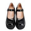 Mode Frühling Damen Flats Mode Flache Plateau Keil Damen Slipper Schuhe Lackleder Riemen Mary Janes Schuhe Mädchen Große Größe