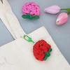 Mixed DIY Materials for Making 6 Sock Yarn Carnation Brooch Keyring Corsage Parents' Day Teachers' Day Gift