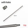 Torx Screwdriver Bits Torx 1Pcs 7.78In Grey Hex Shank