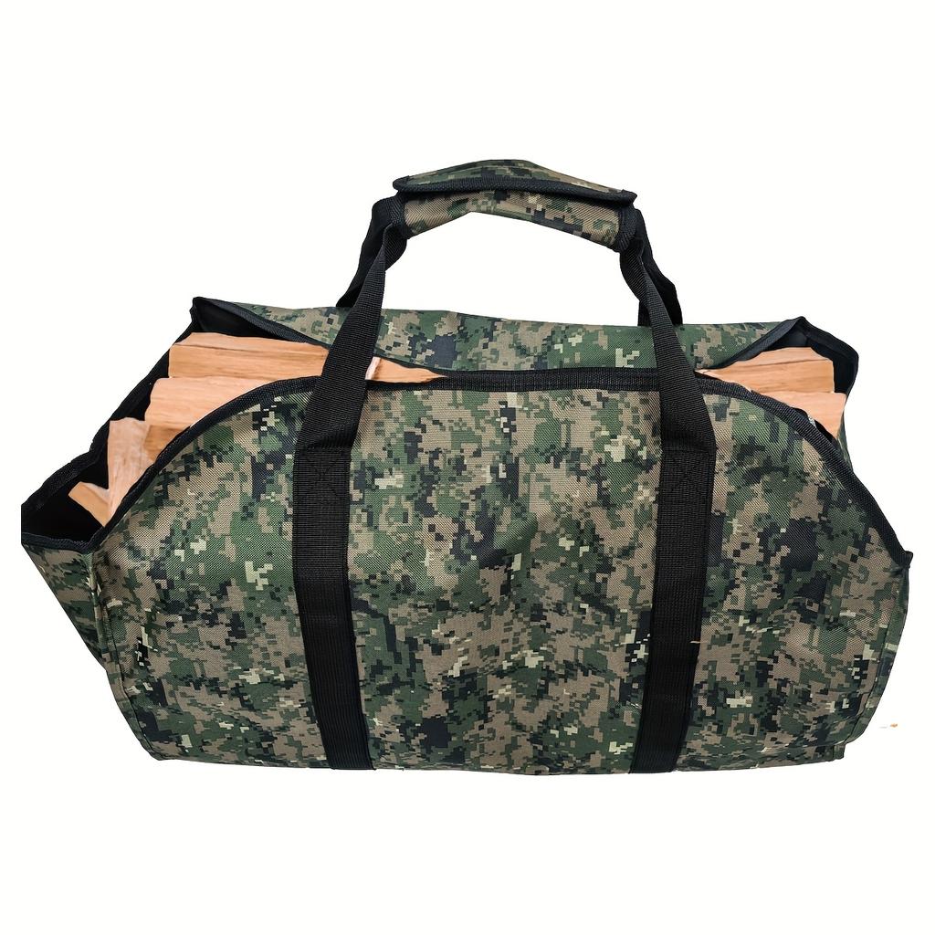 1pc Outdoor Travel Camping Firewood Log Carrying Tote Bag Multifunctional Large-capacity Home Bedroom Storage Bag