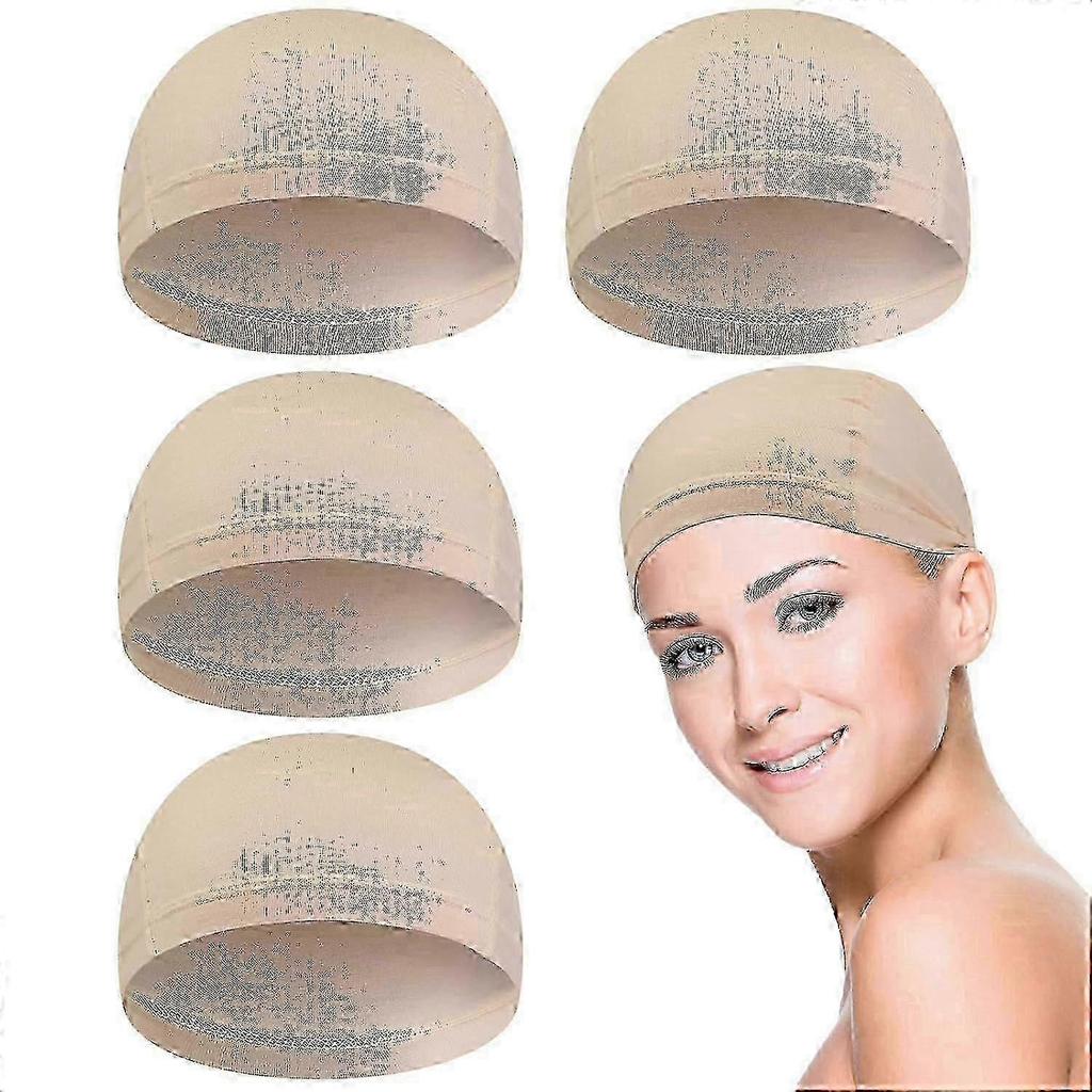 2025 Latest Model 4 Pcs Bamboo Fiber Wig Cap Bamboo Wig Liner Cap For Womenq