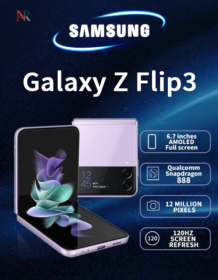 Samsung Galaxy Z Flip 3 SM-F711N Korean Version: Foldable Design, Supports Global Languages Brand New