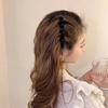 Beflockte Pony Haar Clip Kopfbedeckungen Frauen süße Haarspangen Hairgrip geflochtene Haarnadeln Haar-Accessoires