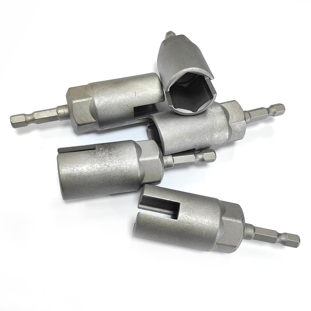 1 szt. Naturalny Kolor Gniazdo z Nacięciami Sześciokątny Uchwyt 80mm Wkrętarka Elektryczna Otwór Motylkowy Klucz Nasadowy Narzędzie Rozszerzające Akcesoria