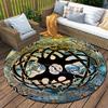 1Pc Tree of Life Circular Print Rug - home decoration Carpet For Living Room Bedroom Flooring Computer Chair Area Rug