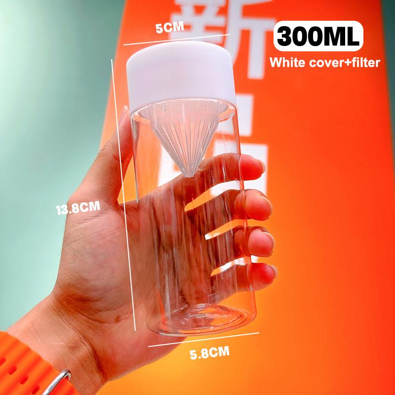 

Холодный заваренный чай бутылка для воды фильтр стакан для воды портативный для спортивных вылазок молоко чай фруктовый сок питьевая чашка дома прозрачный as the picture